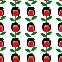 Seamless pattern with black olives on white background.illustration. vector