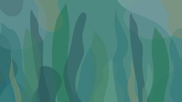 Abstract Green shapes with jungle and leaf concept illustration. vector
