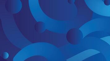 Abstract blue color wave and fluid background illustration with small circles shapes. vector