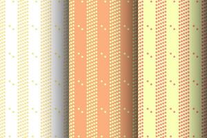 Collection of seamless pattern designs with dots design vector