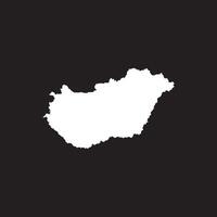 Hungary Map Icon Illustration Element Symbol Design vector