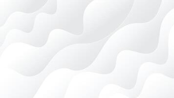 Abstract white background with smooth and clean wave shape. Luxury dynamic soft waves subtle background. vector
