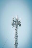 Connecting, communicating, and exchanging with global network cloud data internet technology. Using wireless data with high-speed technology for economic, scientific, and financial development. photo