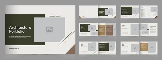 modern architecture or interior portfolio, photographer portfolio layout template, Portfolio design vector