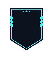 Shield frame illustration. Defense design concept. vector