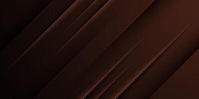 Abstract geometric dark brown background with simple overlap shape and shadow pattern. Realistic 3D design. Modern background with papercut concept. vector