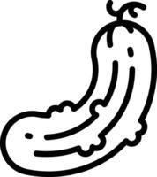 Cucumbers Icon. Thin Line Cucumbers Icon vector
