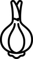 Onion Icon. Thin Line Onion Icon vector