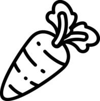 Carrot Icon. Thin Line Carrot Icon vector
