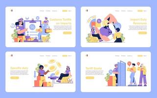 A Variety of Illustrations that Focus on Customer Equity and Effective Business Strategies vector