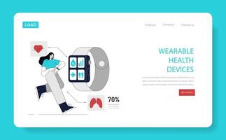 Automation In Healthcare. Flat Illustration vector