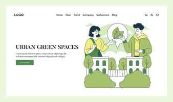 Ecosystem Conservation. Flat Illustration vector