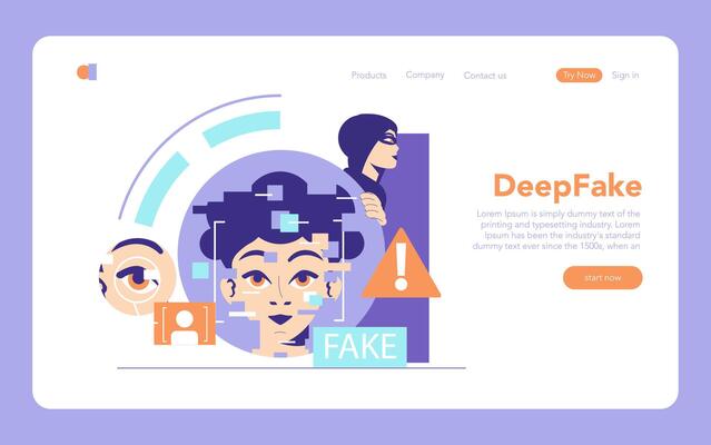 Cybercrime. Flat Illustration