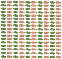 frogs and worms as a pattern background vector