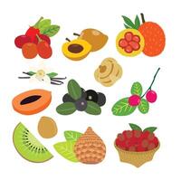 A Diverse Selection of Delicious Fresh Fruits vector