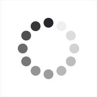 screen load progress wait circle symbol. web buffer loader sign design template. vector