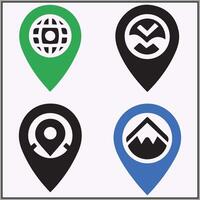 location icon bundle vector