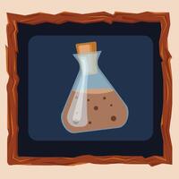 bottle of liquored vector