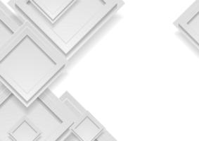 Paper squares abstract tech geometric background png