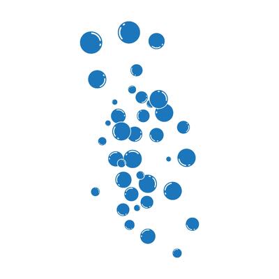 Water bubble icon illustration design
