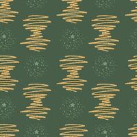 Seamless abstract pattern on green background vector
