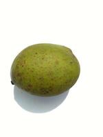 Mangifera Odorata or Kwini or Saipan mango is a mango species isolated on white white. photo