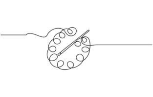 continuous one line drawing vector