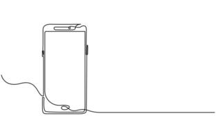 Mobile phone touch screen gadget modern technology vector