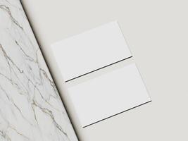 Minimal business card mockup template with copy space for your logo or graphic design photo