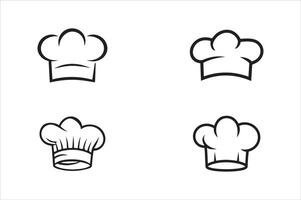 Chef hats icon set illustration vector