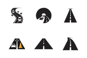 Road signs set with different types of road signs vector