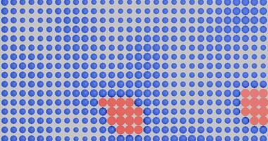 Abstract Animation of Red and Blue Dots Representing Data and Analytics video