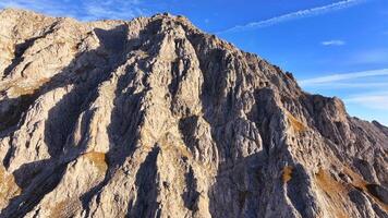 Aerial view of the fall scenery in the European Alps, Austria video