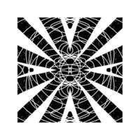 a black and white drawing of a star with a white background vector