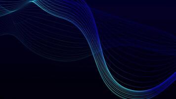 abstract line wave motion graphic background video