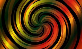 Abstract optical illusion sphere. Hypnotic spiral ball with dark colorful circle lines. radial , twirl, twisted. vector