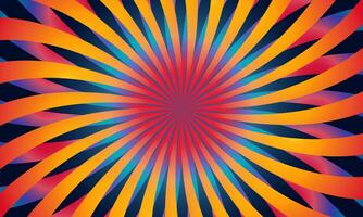 Abstract burst swirling circle backdrop yellow background. colorful circular. vector