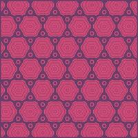 abstract pattern of hexagon shape with beautiful pink color vector