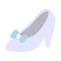High heel with bow vector
