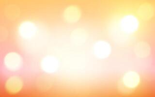 Abstract Warm Bokeh Light Background. Soft Orange and Yellow Glow for Festive Design, Background decoration vector