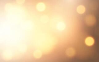 Golden Warm Bokeh Light Background. Soft Yellow and Amber Glow for Elegant Design, Background decoration vector