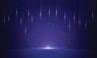 Cloud computing technology futuristic and innovation. Networking and communication concept. vector