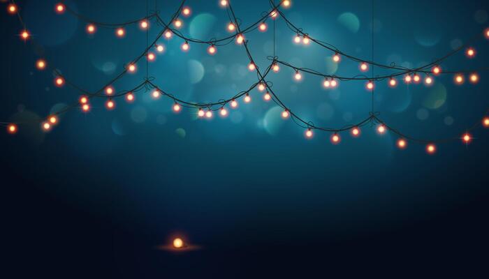 Glowing light bulbs illustratin. Abstract background. illustration