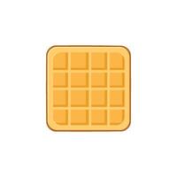Square Waffle Cartoon Drawing Design vector