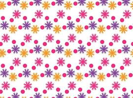 Seamless floral pattern cute flower print flower and leaf pattern design for fabric wallpaper vector