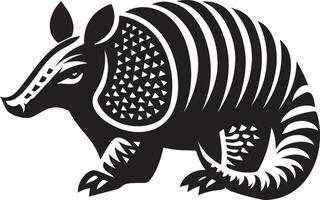Bold art Illustration of an Armadillo vector
