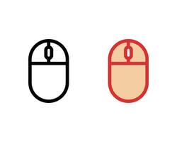 flat mouse computer icon illustration vector