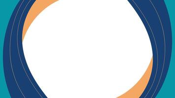 vibrant blue and orange background featuring a smooth vector