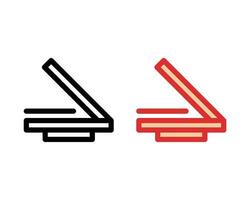 flat scan icon illustration vector