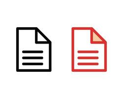 flat file document icon illustration vector
